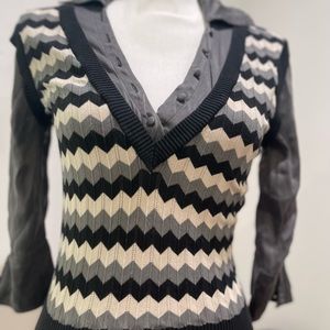 Bebe Satin + Wool Shirt